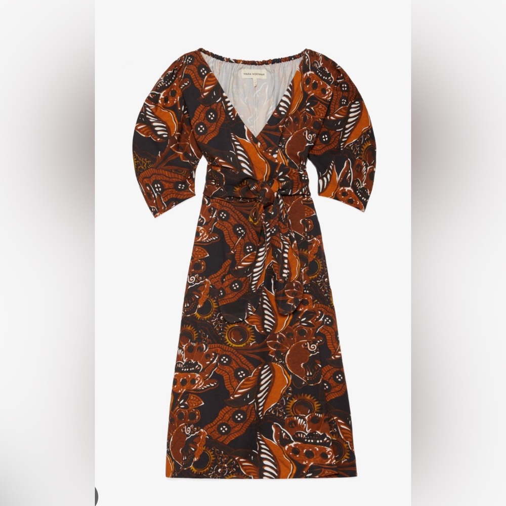 Mara Hoffman Agnella Maxi Wrap Dress Calaia XL